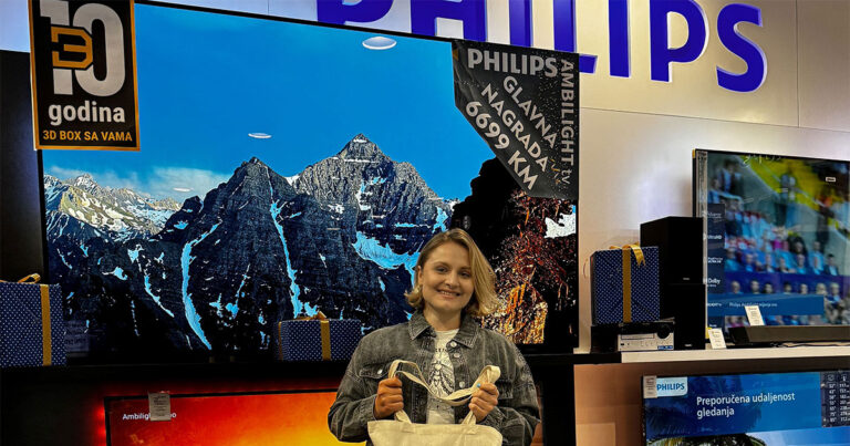 3D BOX slavi 10. rođendan: Philips TV vrijedan 6699 KM na poklon dobila Kristina Josipović!