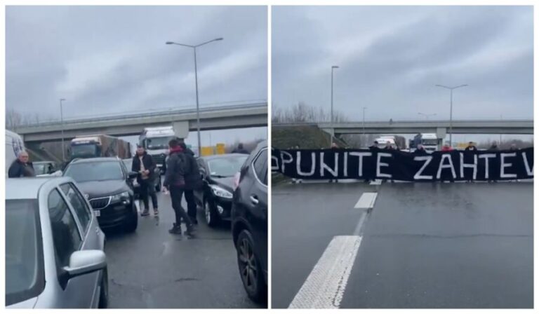 Novosadska opozicija blokirala autoput Novi Sad – Beograd