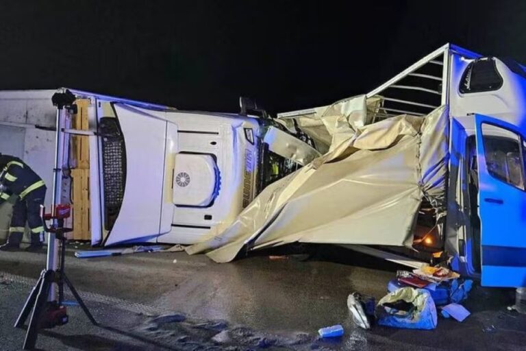 Težak udes kamiondžije iz BiH i vozača kombija iz Srbije: Riba „plivala“ po putu