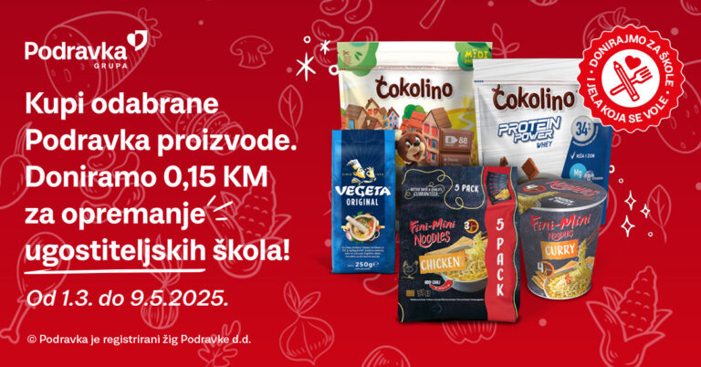 Počela kampanja „Donirajmo za škole i jela koja se vole“