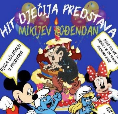 Hit dječija predstava „Mikijev rođendan“ u gradskom bioskopu