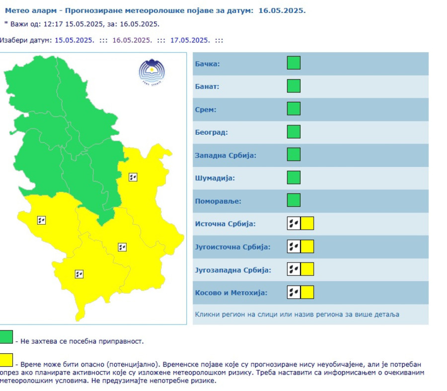 Oluja ide ka Srbiji – tokom noći velika promena MAPA/FOTO