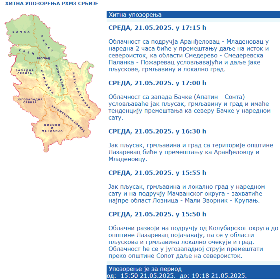 Potop u Srbiji: Gradovi pod vodom VIDEO