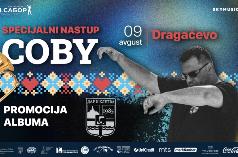 Coby najavio mega koncert u Guči: Premijera novog albuma „Dar i kletva“ ekskluzivno na festivalu trube