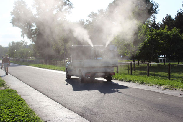 Zaprašivanje komaraca 25.jula u Brocu, Velinom Selu i Savskom nasipu