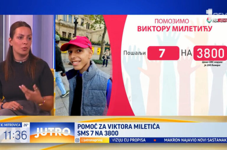 Viktor Miletić boluje od rijetkog tumora: Neophodna su mu sredstva za liječenje