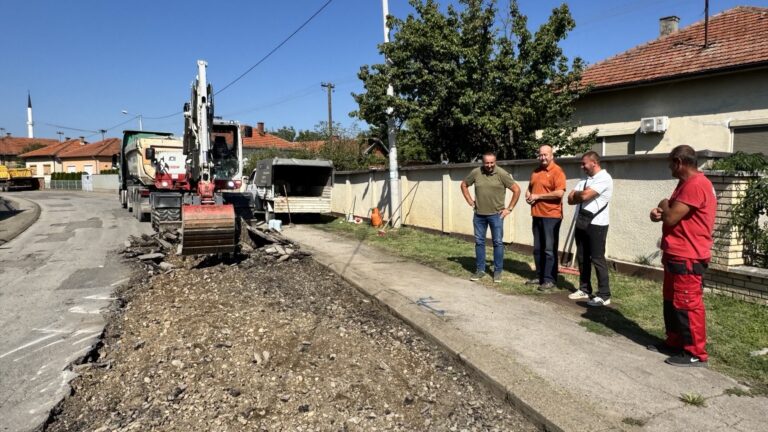 Janja: Počeli radovi na obnovi Ulice braće Lazić