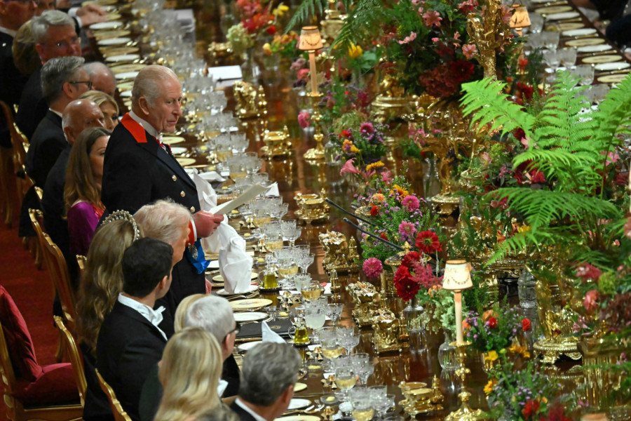 Kraljevski, nema šta: Evo što se jelo i pilo za Trampov i Melanijin doček FOTO
