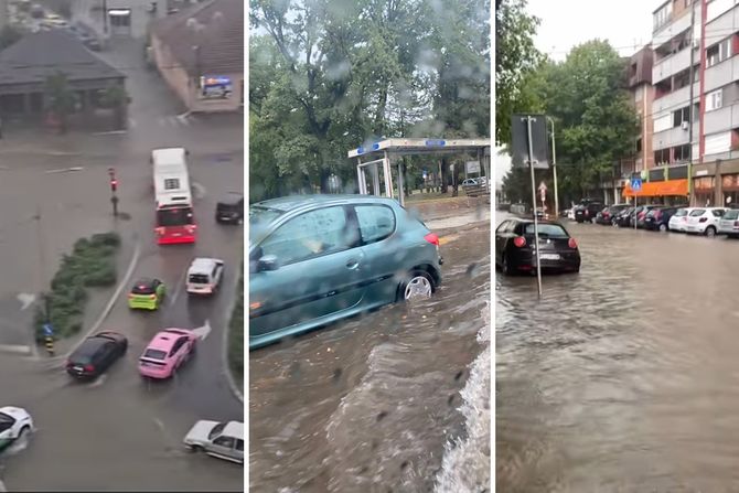 Kragujevac pod vodom; Nevrijeme napravilo haos VIDEO
