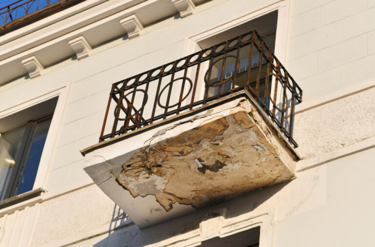 Jeziv snimak iz Grčke: Balkon pao na trotoar, umalo ubio ženu VIDEO