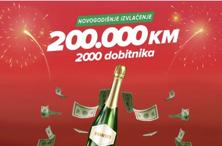 WWIN započinje godinu najvećim izvlačenjem do sada – 2.000 dobitnika osvaja po 100 KM