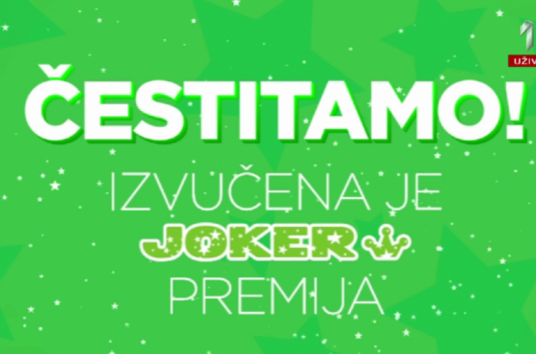 Izvučen JOKER 6 dobitak u iznosu od skoro 50 miliona dinara