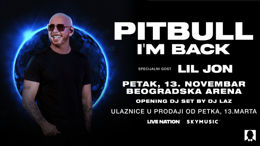 Pitbull stiže u Beograd: Mr Worldwide proširio turneju, 13. novembra natupa u Beogradskoj areni